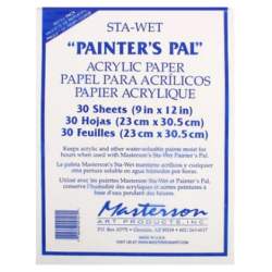 ME912-1 - Recharge 30 feuilles papier palette humide Andy Masterson - 23cm x 30.5cm