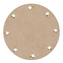 Support MDF "Round Star Border Ornament" de Chris Haughey