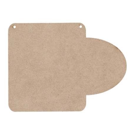 Support MDF "Oval Square Ornament" de Chris Haughey