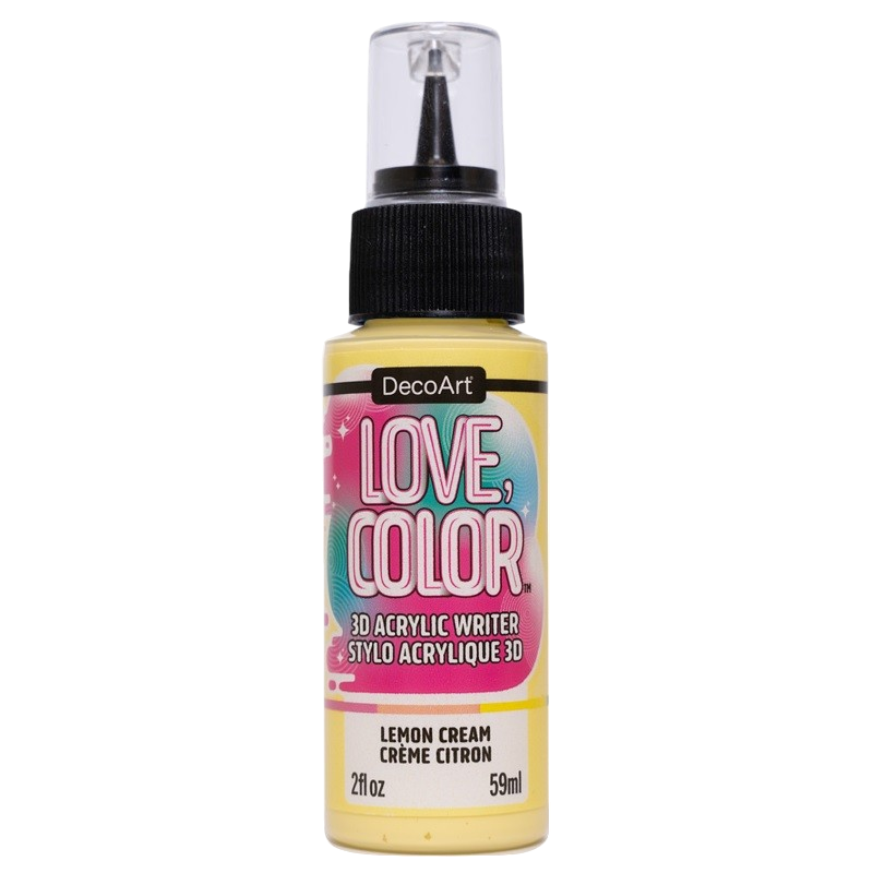 Love Color 3D Acrylic Writer - Lemon Cream