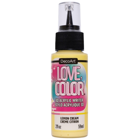 Love Color 3D Acrylic Writer - Lemon Cream