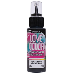 Love Color 3D Acrylic Writer - Black Licorice