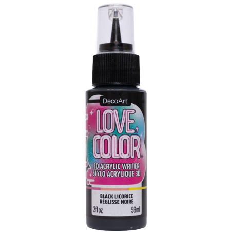 Love Color 3D Acrylic Writer - Black Licorice