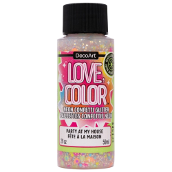 Love Color Neon Confetti Glitter - Party at My House