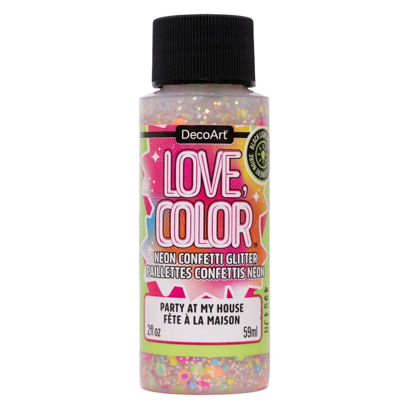 Love Color Neon Confetti Glitter - Party at My House