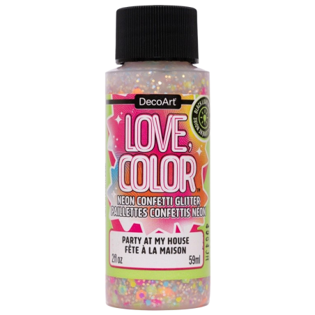 Love Color Neon Confetti Glitter - Party at My House