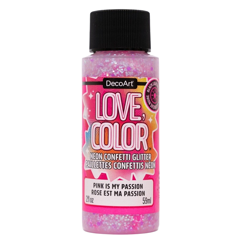 Love Color Neon Confetti Glitter - Pink is My Passion