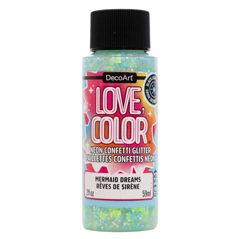 Love Color Neon Confetti Glitter - Mermaid Dream