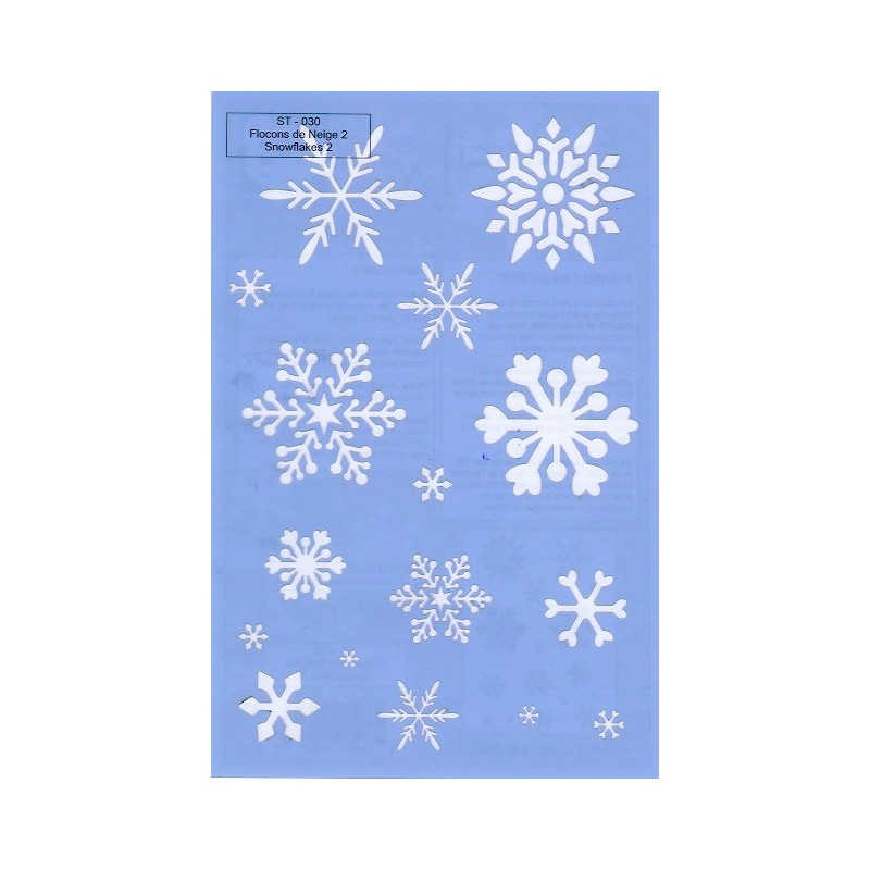 ST-030 - Flocons de neige 2 - Snowflakes 2