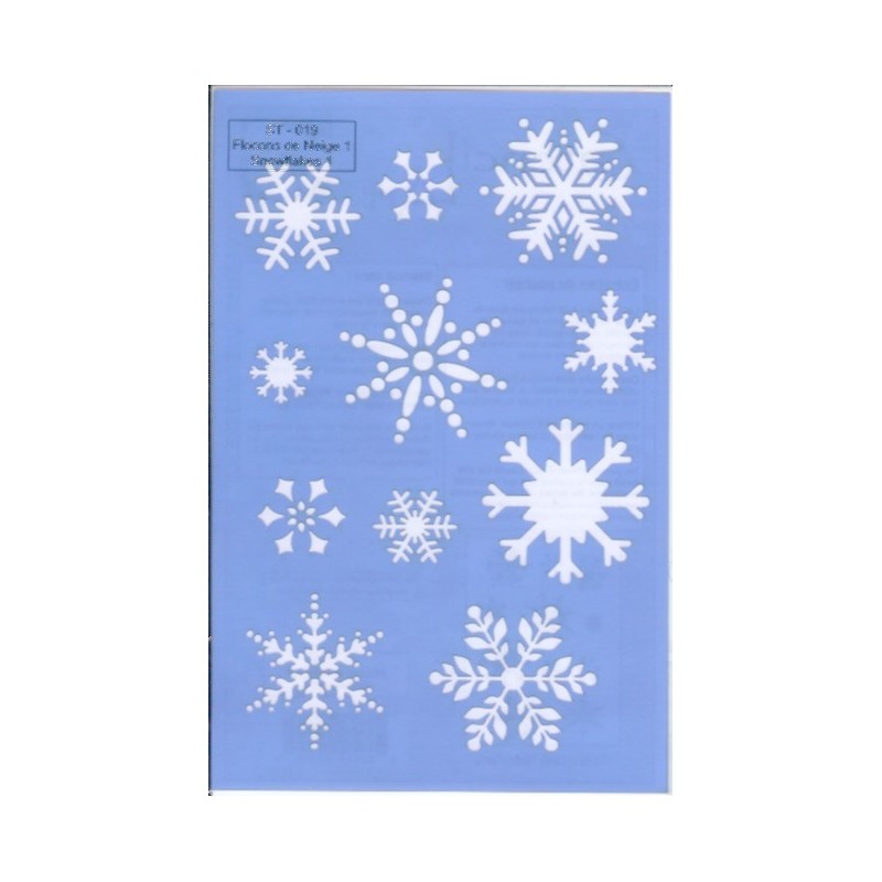 ST-019 - Flocons de neige 1 - Snowflakes