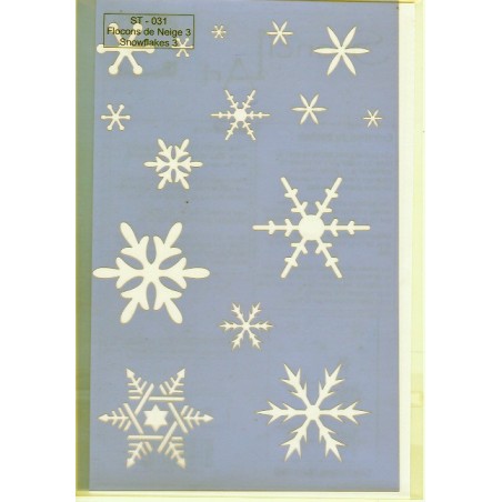 ST-031 -  Flocons de neige 3 - Snowflakes