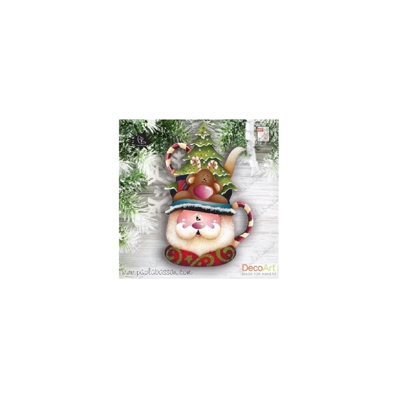 "Festive Teapot Santa" de Paola Bassan