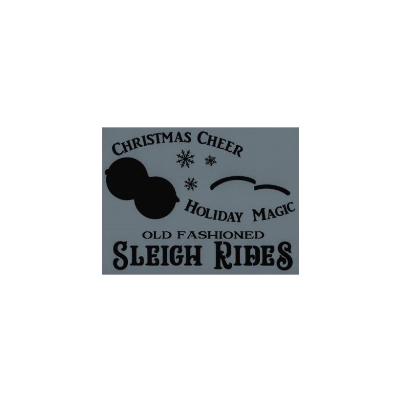 Pochoir "Sleigh Rides" de Chris Haughey