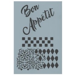 Pochoir "Bon Appétit" de Chris Haughey